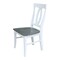 International Concepts Set of 2 Cosmo Verona Chairs, White/Heather gray C05-170P - alternate 5